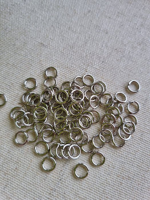 Argolinha 6mm Níquel  (10gr - Aproximadamente 100un)
