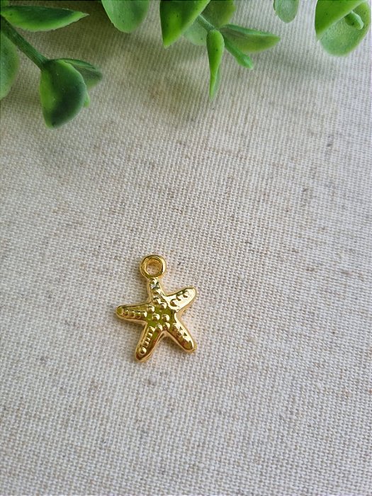 Pingente Estrela do Mar Ouro (Un)