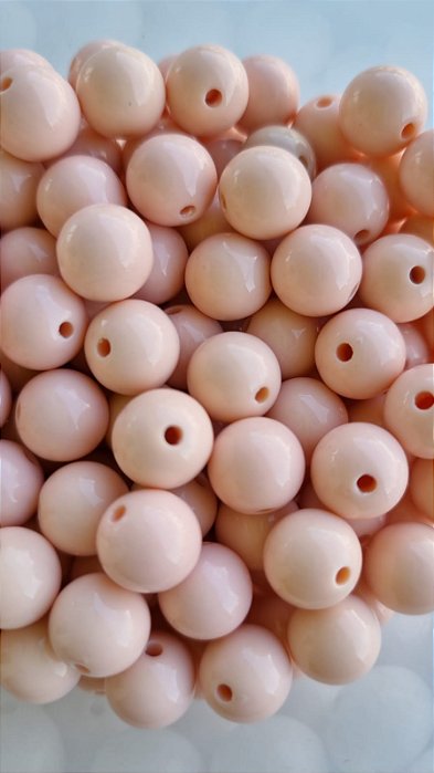 Bola Resina 10mm Rosa Bebê (20gr - Aproximadamente 40un)