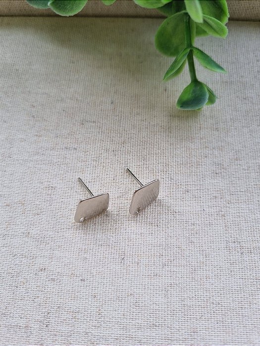 Pino de Brinco Triangular com 1 saída Níquel 12mm (Par)