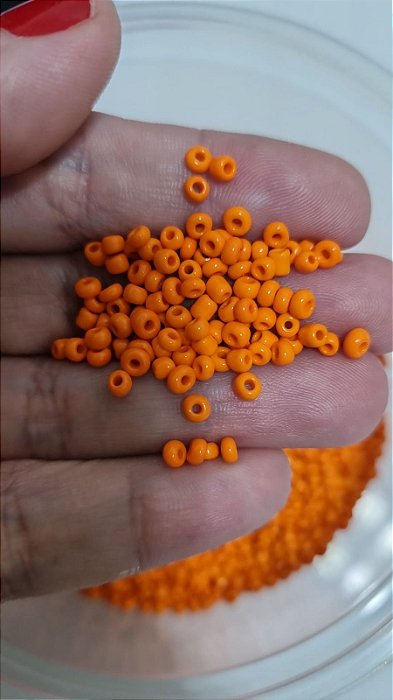 Miçanga Chinesa nº 9  Laranja (20gr)