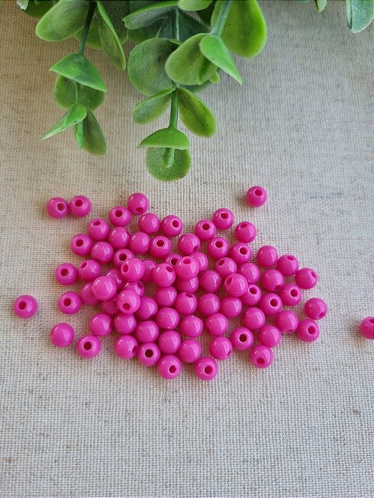 Bola Resina 6mm Pink (20gr - Aproximadamente 170un)