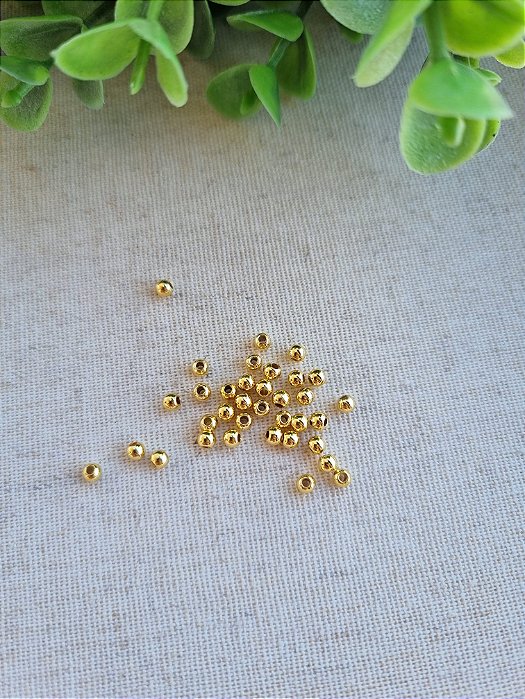 Bolinha ABS 3mm Ouro (10g)
