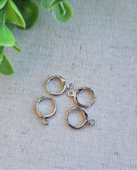 Brinco Argolinha Clic 1 Saída Níquel (2 pares)