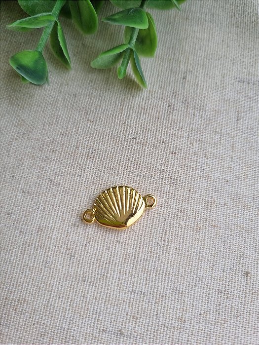 Entremeio Concha 20mm Ouro (1un)