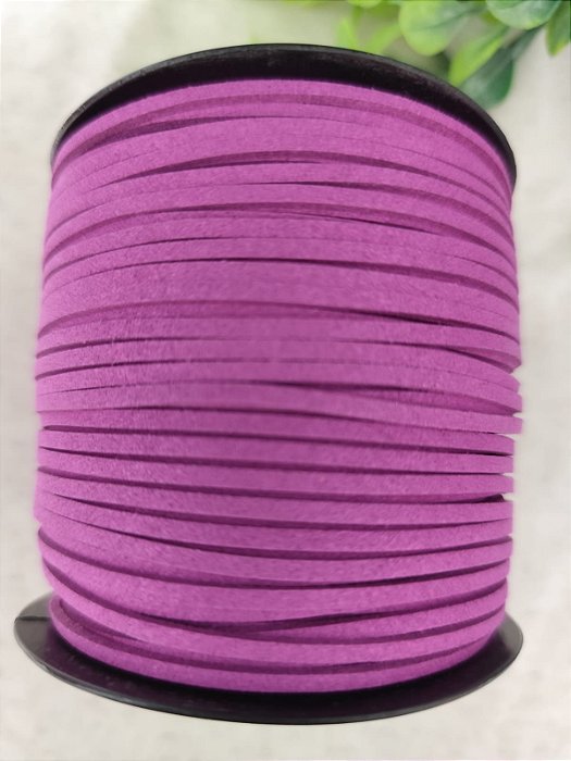 Cordão de Camurça Uva 2.7mm (Metro)