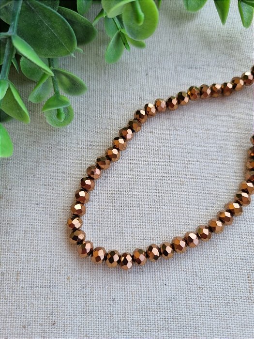 Cristal Cobre 8mm (1 fio - 64un)