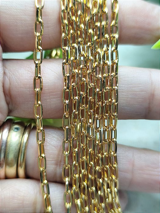 Corrente Cartier Ouro 3mm (mt)