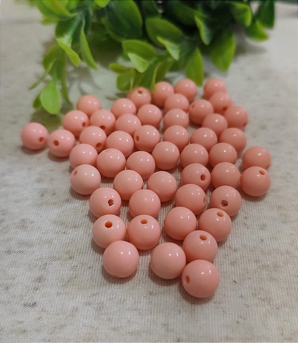 Bola Resina 10mm Salmon (20gr - Aproximadamente 40un)