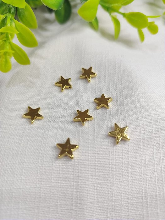 Passante Estrela 10mm Ouro (UN)