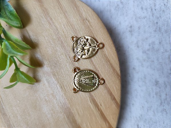 Entremeio Nossa Senhora 20mm Ouro (3 Saídas)