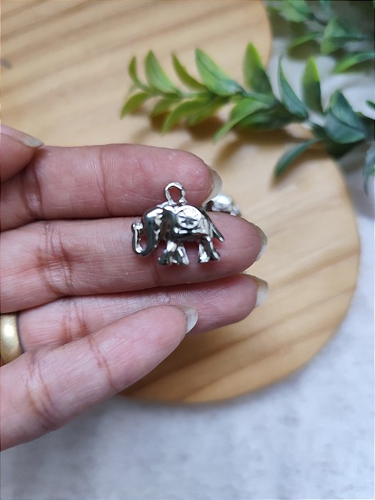 Pingente Elefante Níquel (UN)