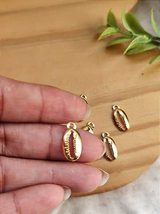 Pingente Búzios 12mm Ouro (UN)