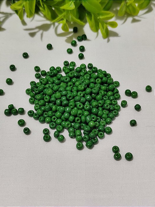 Miçanga Chinesa nº 6 Verde Esmeralda 4.1mm (20gr)