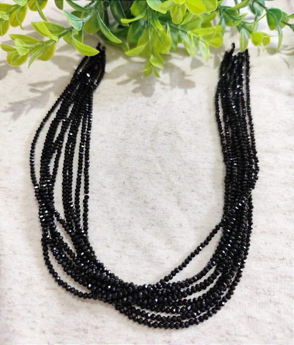 Cristal Preto 2mm (1 fio - 160un)
