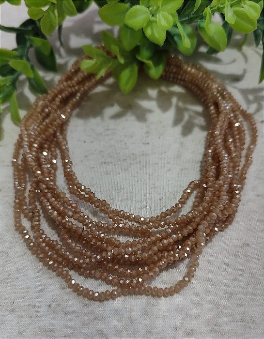 Cristal Doce de Leite 2mm (1 fio - 160un)