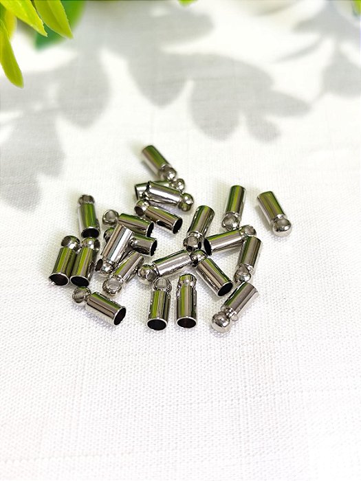 Terminal Copinho 3mm Níquel (10un)