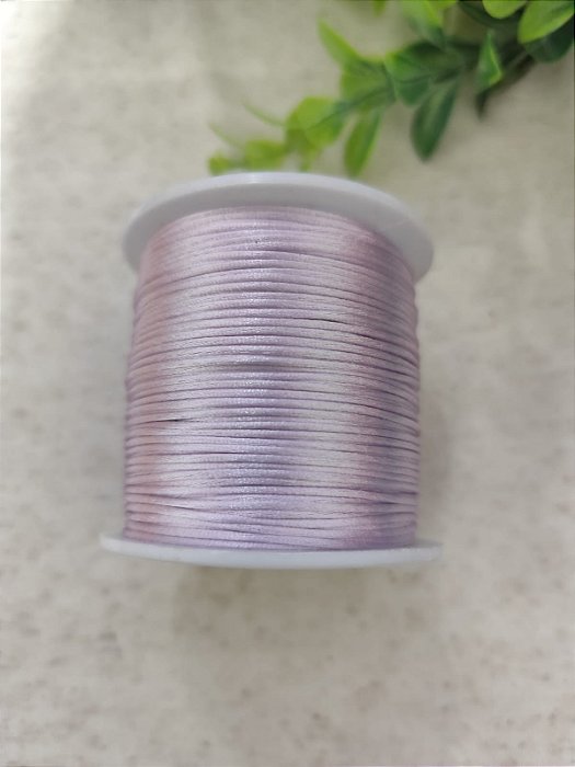 Fio de Seda 1mm  Lilás Claro (5 metros)