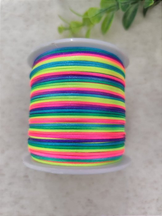Fio de Seda 1mm  Multicolorido (5 metros)