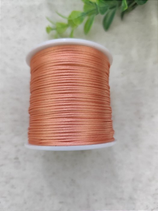 Fio de Seda 1mm  Salmon (5 metros)