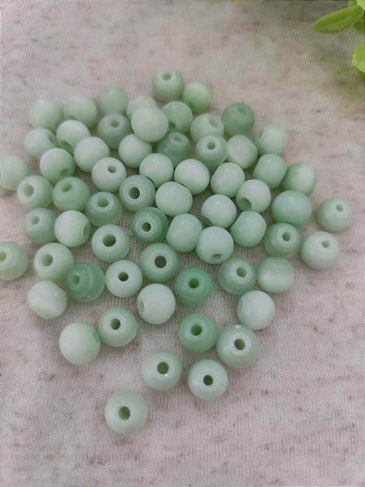 Bola Olho de Gato 8mm Verde (10gr-Aproximadamente 18un)