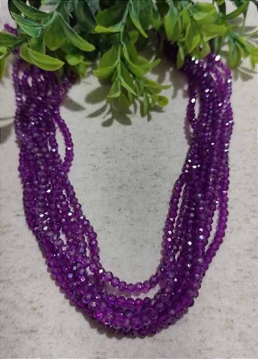 Cristal Roxo Boreal 4mm (1 fio - 120un)