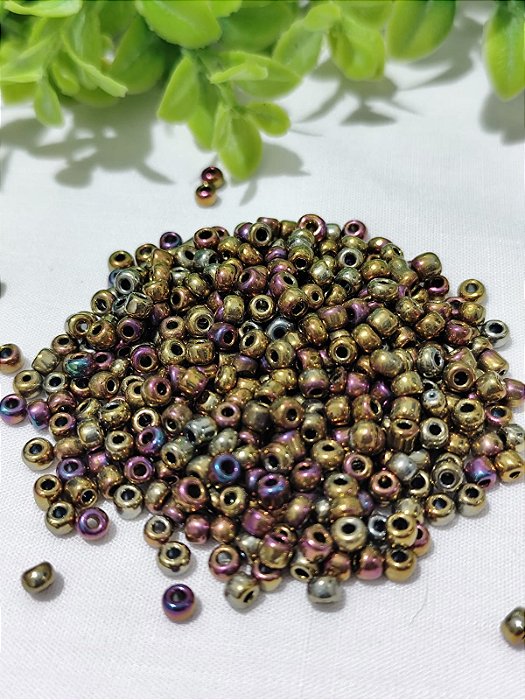 Miçanga Chinesa nº 6 Furtacor Metalizado 4.1mm (20gr)