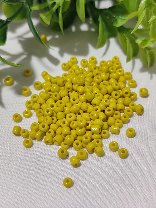 Miçanga Chinesa nº 6 Amarelo Gema 4.1mm (20gr)