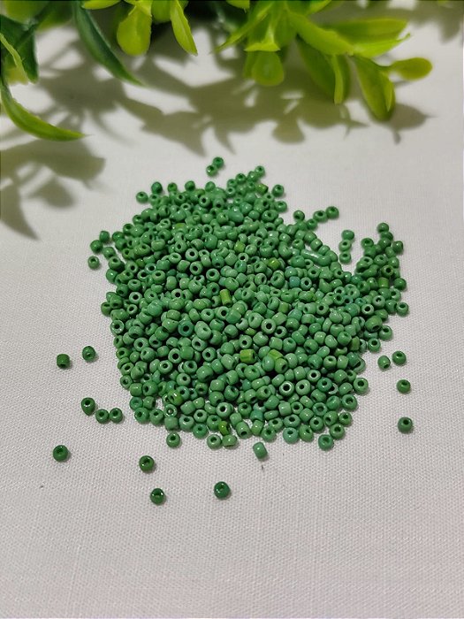 Miçanga Chinesa nº 9  Verde  (20gr)
