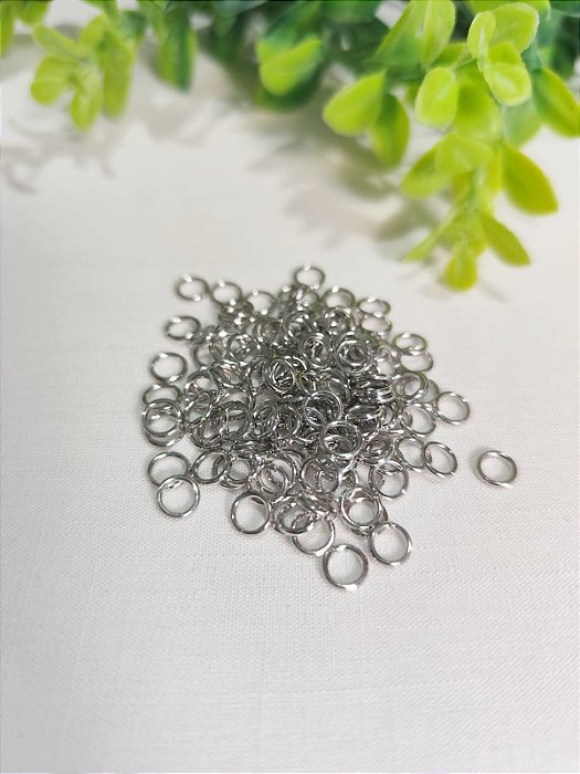 Argolinha 5mm Níquel (10gr - Aproximadamente 230un)