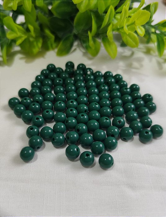 Bola Resina 8mm Verde Militar (20gr - Aproximadamente 70un)