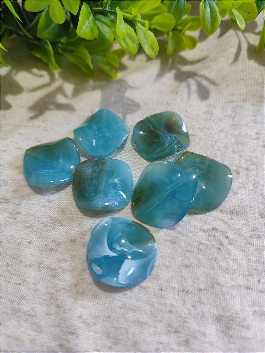 Resina Onda Azul Mesclada (10gr-Aproximadamente 10un)
