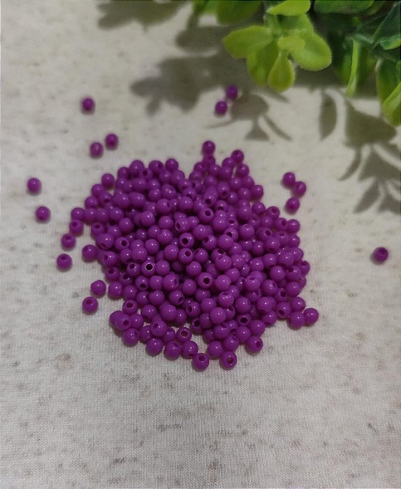 Bola Resina 4mm Uva (20gr)