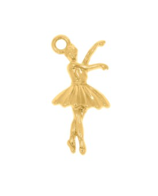 Pingente Bailarina Ouro 26mm (un)