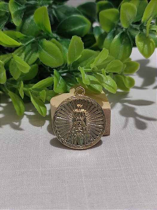 Pingente Nossa Senhora Aparecida Ouro 3cm (un)