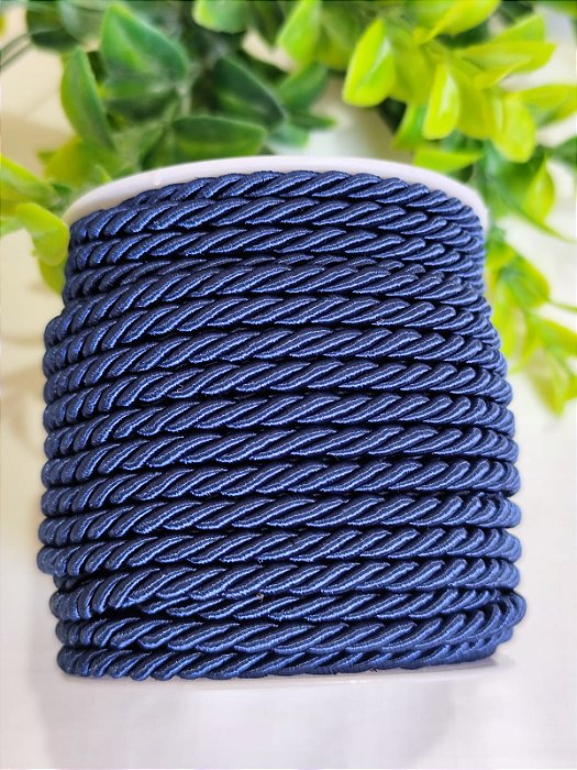 Cordão de São Francisco 4mm Azul Marinho (metro)