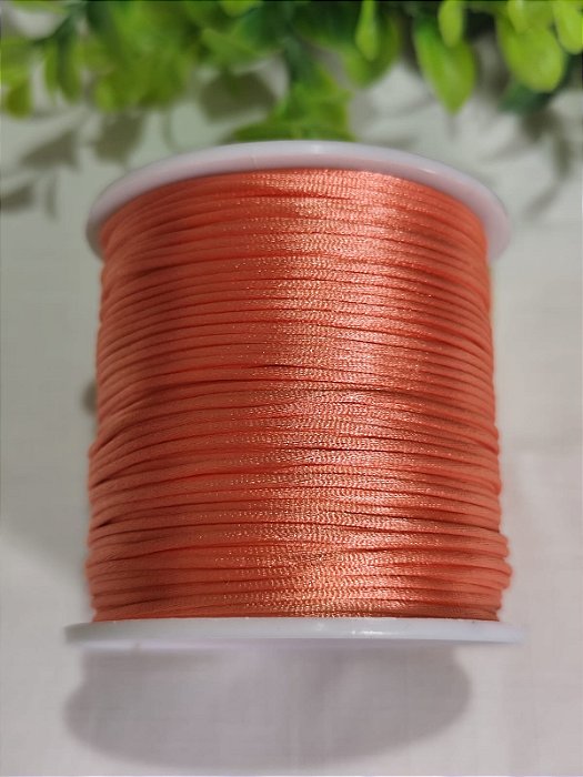 Fio de Seda 1mm Coral (5 metros)