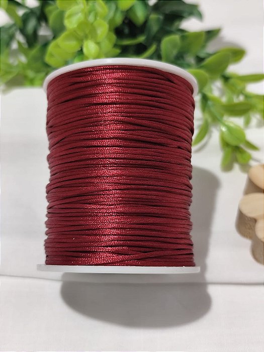 Fio de Seda 1mm Marsala (5 metros)