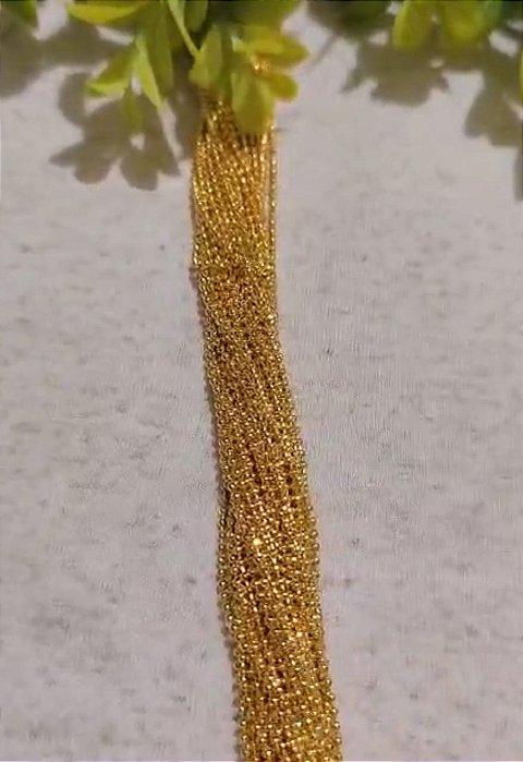 Corrente Bolinha 1.5mm Ouro (metro)