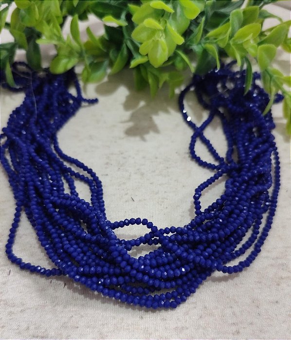 Cristal Azul Royal 2mm (1 fio - 160un)