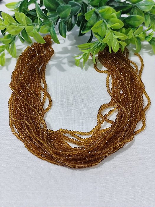Cristal Marrom 2mm (1 fio - 160un)