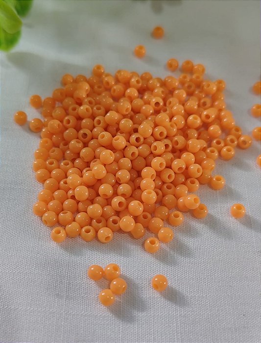 Bola Resina 4mm Laranja (20gr)