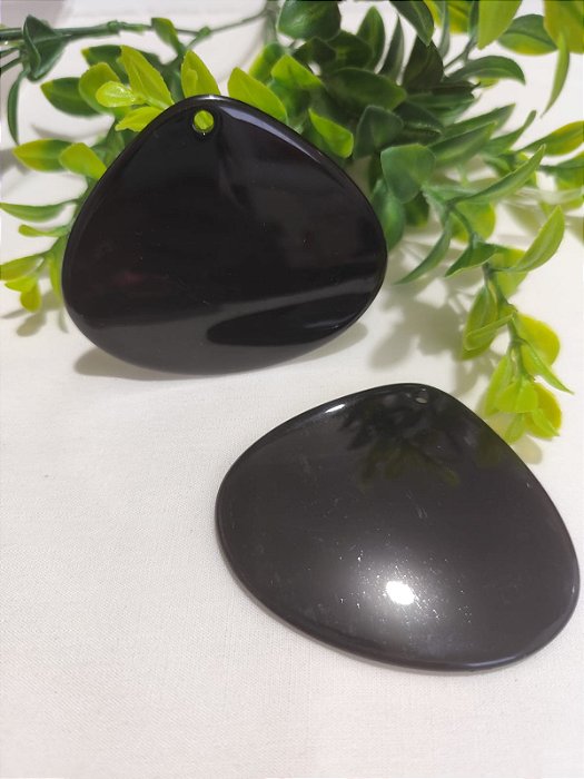 Pingente Gota Larga 63mm Preto (un)