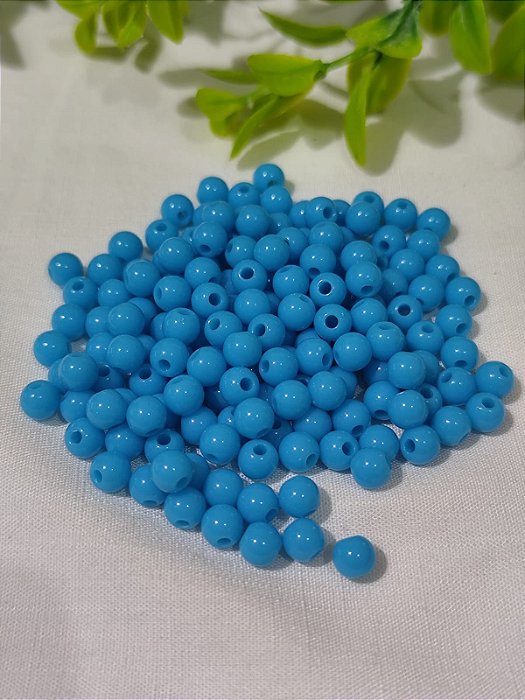 Bola Resina 6mm Azul Claro (20gr - Aproximadamente 170un)