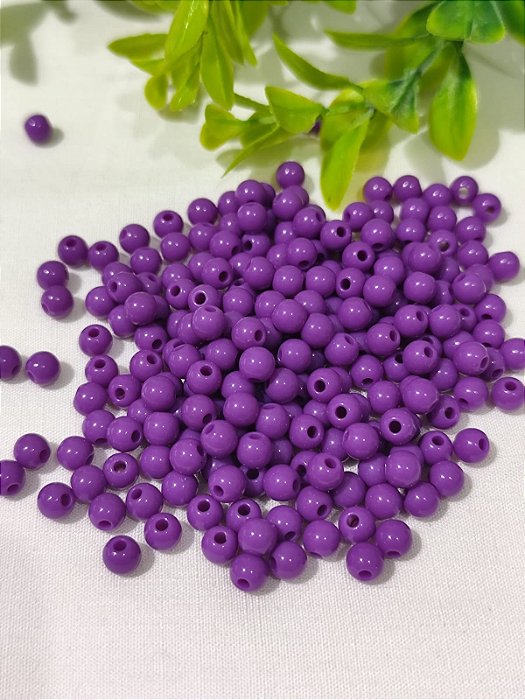 Bola Resina 6mm Uva (20gr - Aproximadamente 170un)
