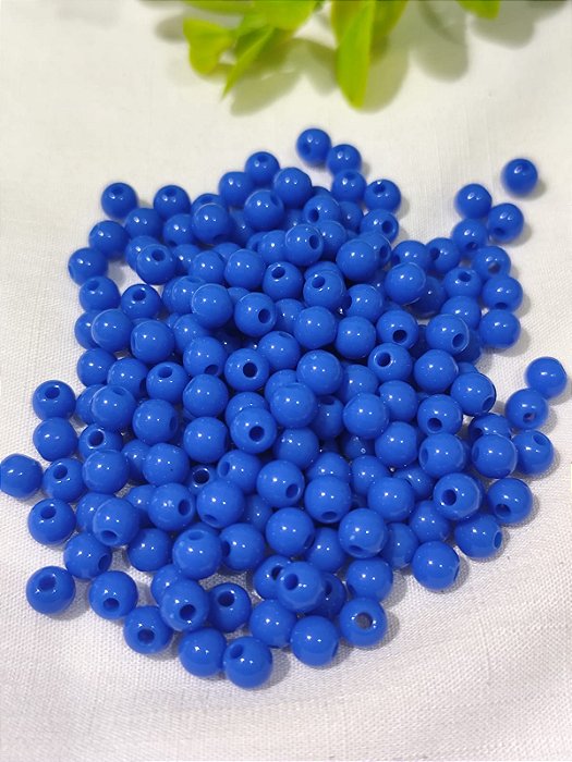 Bola Resina 6mm Azul Escuro (20gr - Aproximadamente 170un)