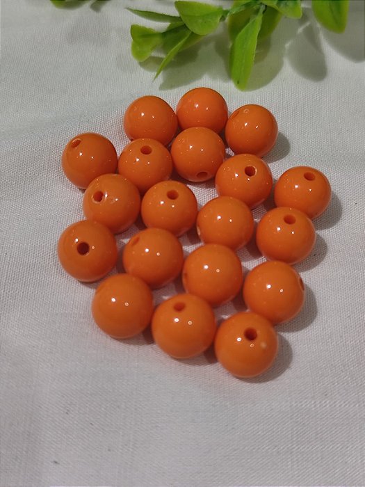 Bola Resina 12mm Laranja (20gr - Aproximadamente 23un)