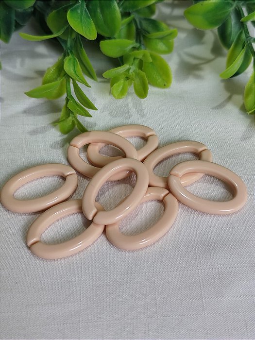 Elo de Resina Salmon 28mm (10gr-Aproximadamente 10un)
