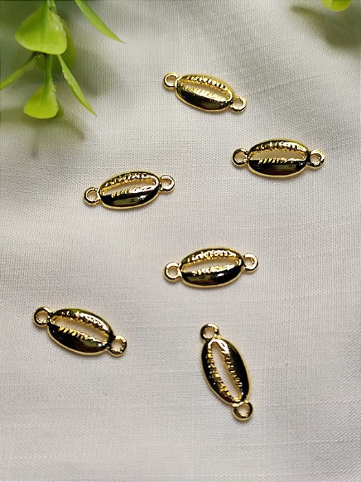 Entremeio Búzios 12mm Ouro (UN)