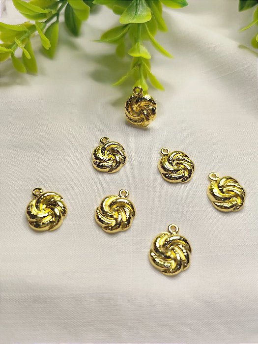 Pingente Flor Ouro (un)